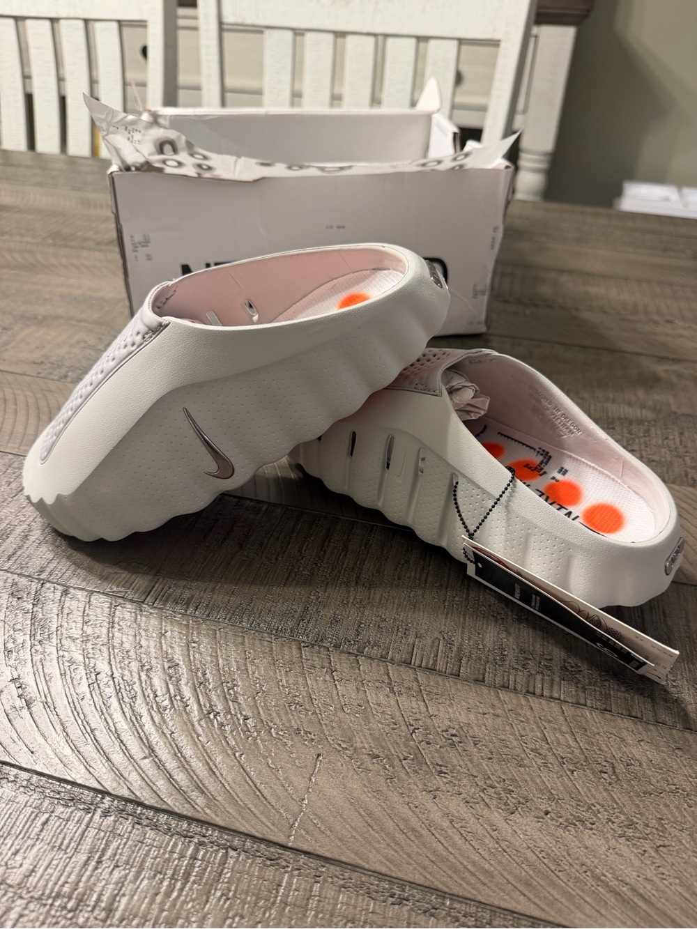 Nike Mind 001 Slides White Kids 6